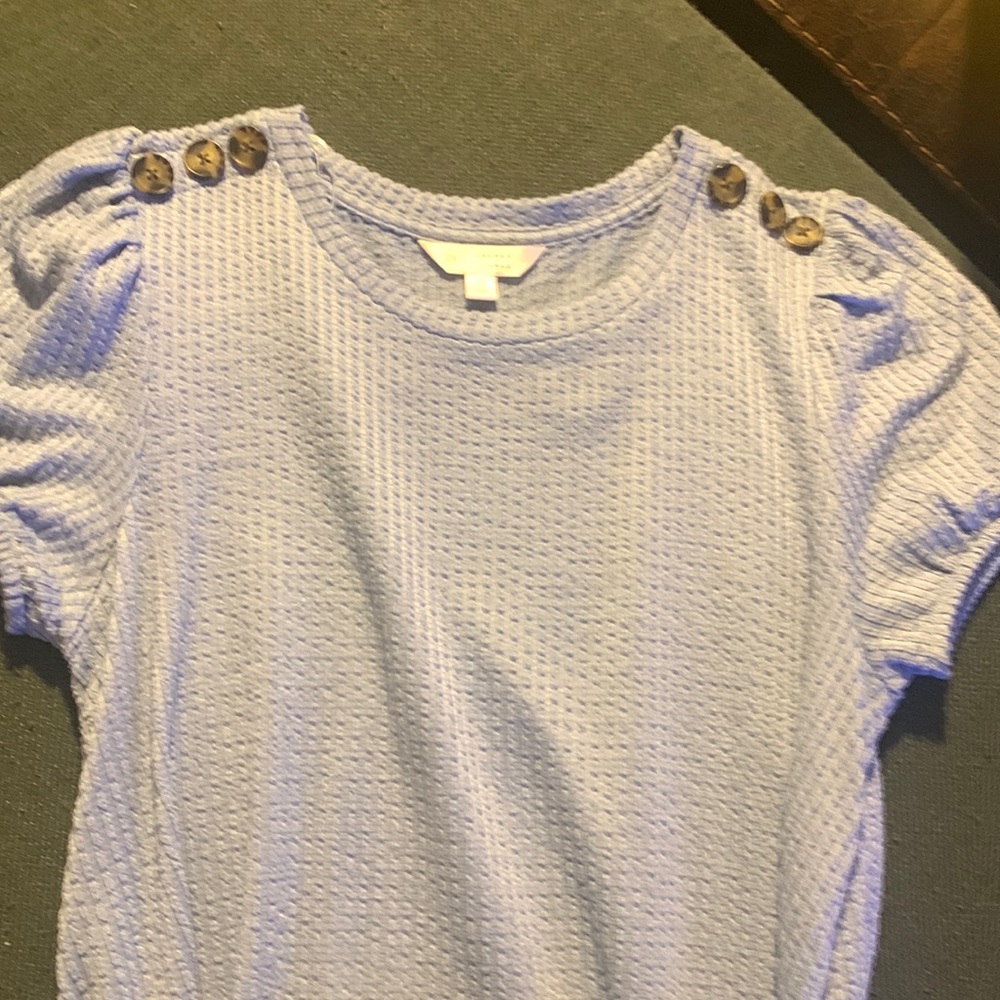 Light blue dress.  Medium